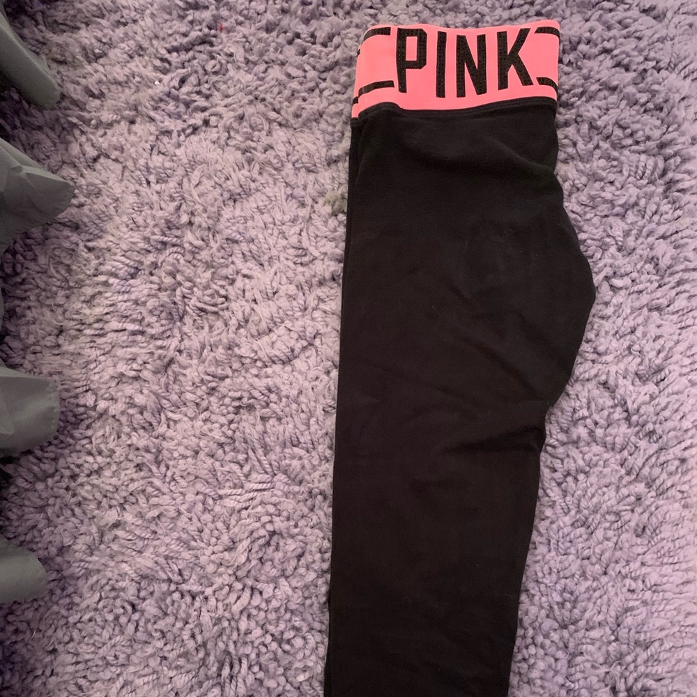 Pink cropped Victoria secret leggings
